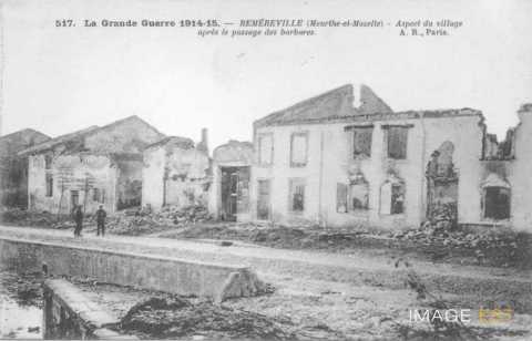 Réméréville en ruines (Meurthe-et-Moselle)